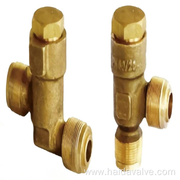 Low pressure external thread bronze check valve